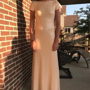 Revelry light pink sequin dress